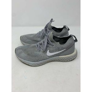 Nike Women's Epic React Flyknit Women Wolf Grey Gray White AQ-0070-002 Size 7.5